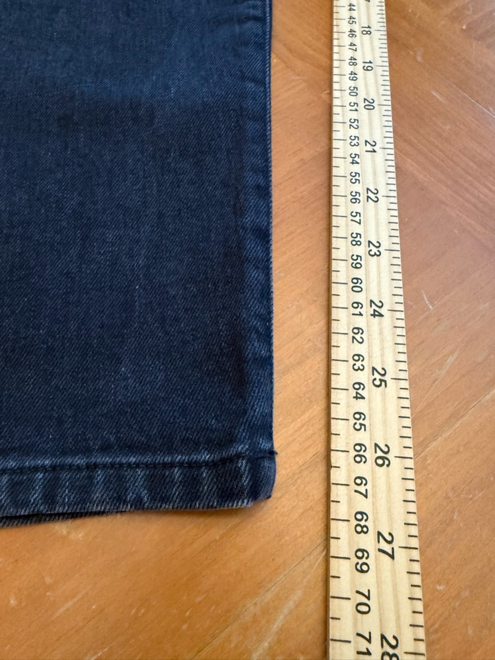 AYR High-Rise Straight Leg Black Denim Jeans Sz 31 ace of spades luxury Everyday - Picture 8 of 10